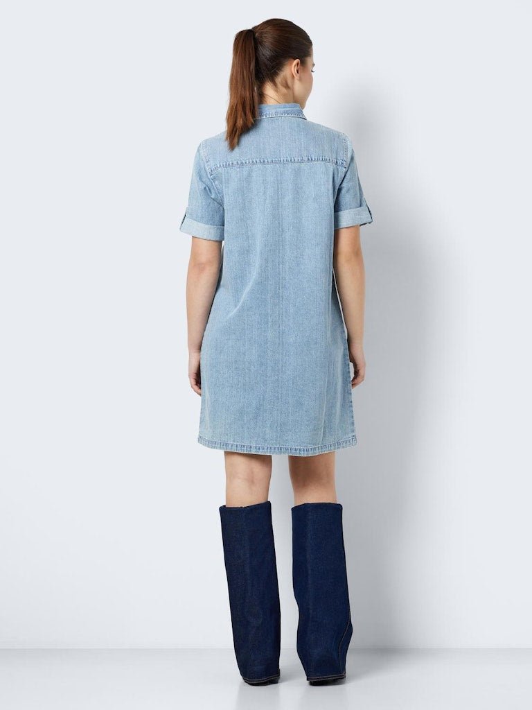 30% Nmnew Signe S/S Denim Dress Vi003Lb Noos van noisy may – Jurken voor dames | Meisjes Brugge