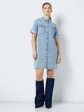 30% Nmnew Signe S/S Denim Dress Vi003Lb Noos van noisy may – Jurken voor dames | Meisjes Brugge