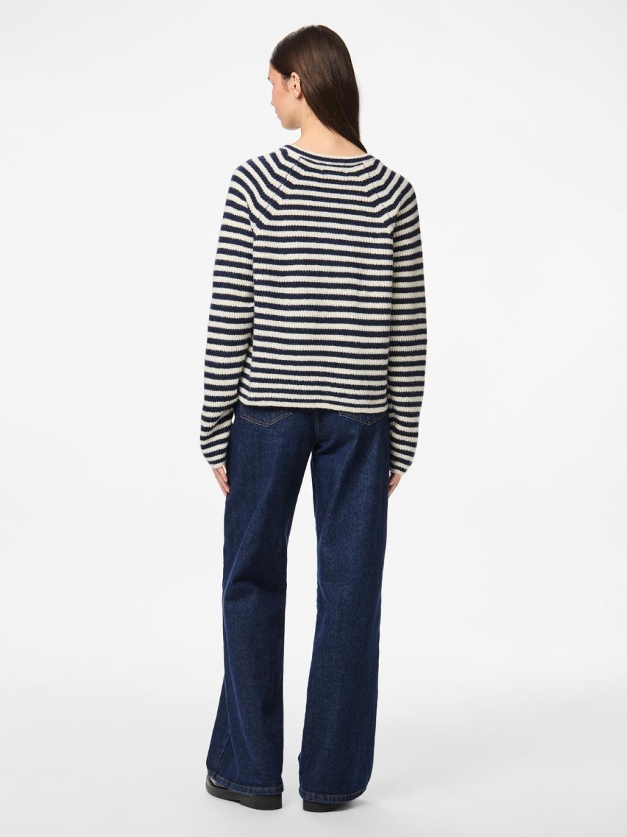 30% Pcmalou Ls O - Neck Stripe Cardigan - koop Pulls van Pieces bij Meisjes Brugge