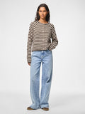 30% Pcmalou Ls O - Neck Stripe Cardigan - koop Pulls van Pieces bij Meisjes Brugge