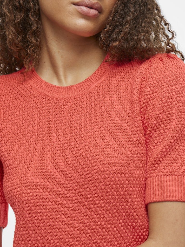 30% Vidalo O - Neck S/S Knit Top - Noos - koop Knitwear van Vila bij Meisjes Brugge