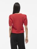 30% Vidalo O - Neck S/S Knit Top - Noos - koop Knitwear van Vila bij Meisjes Brugge