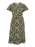 30% Vilovie S/S Wrap Midi Dress - Noos - koop Jurken van Vila bij Meisjes Brugge