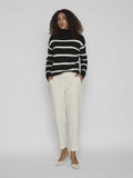 30% Viril Mockneck L/S Knit Rib Top 2 - Noos - koop Pulls van Vila bij Meisjes Brugge