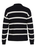 30% Viril Mockneck L/S Knit Rib Top 2 - Noos - koop Pulls van Vila bij Meisjes Brugge
