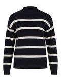 30% Viril Mockneck L/S Knit Rib Top 2 - Noos - koop Pulls van Vila bij Meisjes Brugge