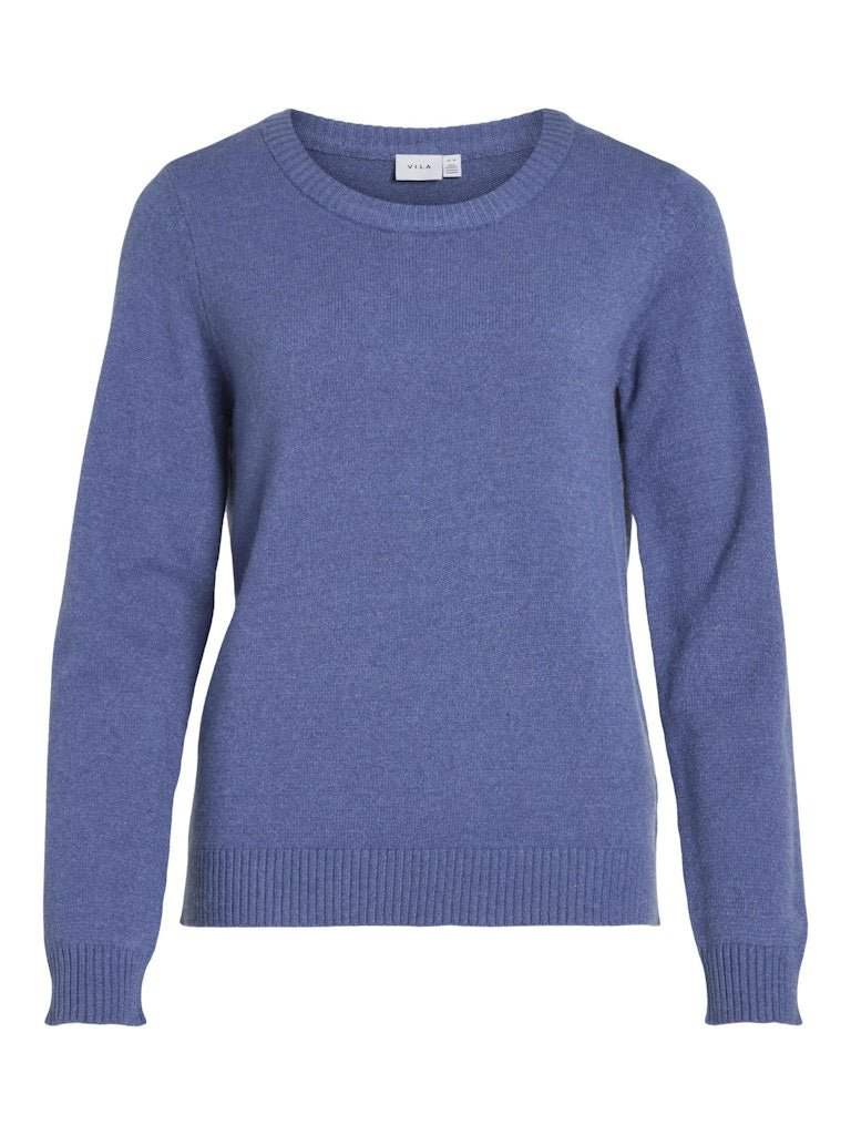 30% Viril O-Neck L/S Knit Top - Noos van Vila – Pulls voor dames | Meisjes Brugge