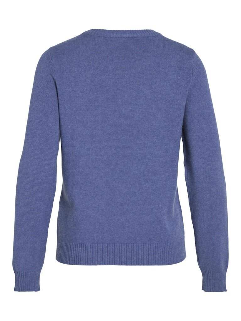 30% Viril O - Neck L/S Knit Top - Noos - koop Pulls van Vila bij Meisjes Brugge