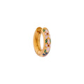 Pink flower hoop gold K.SH.291.1 Juwelen - Label Kiki oorbel 19.95 (per stuk) van Label Kiki