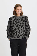 40% Bxminya Leopard Jumper - koop Pulls van b.young bij Meisjes Brugge