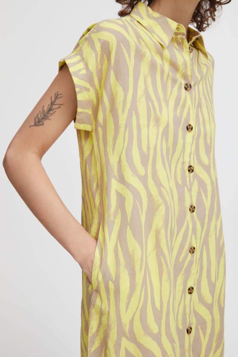 50% Byfalakka Ss Shirt Dress van b.young – Jurken voor dames | Meisjes Brugge