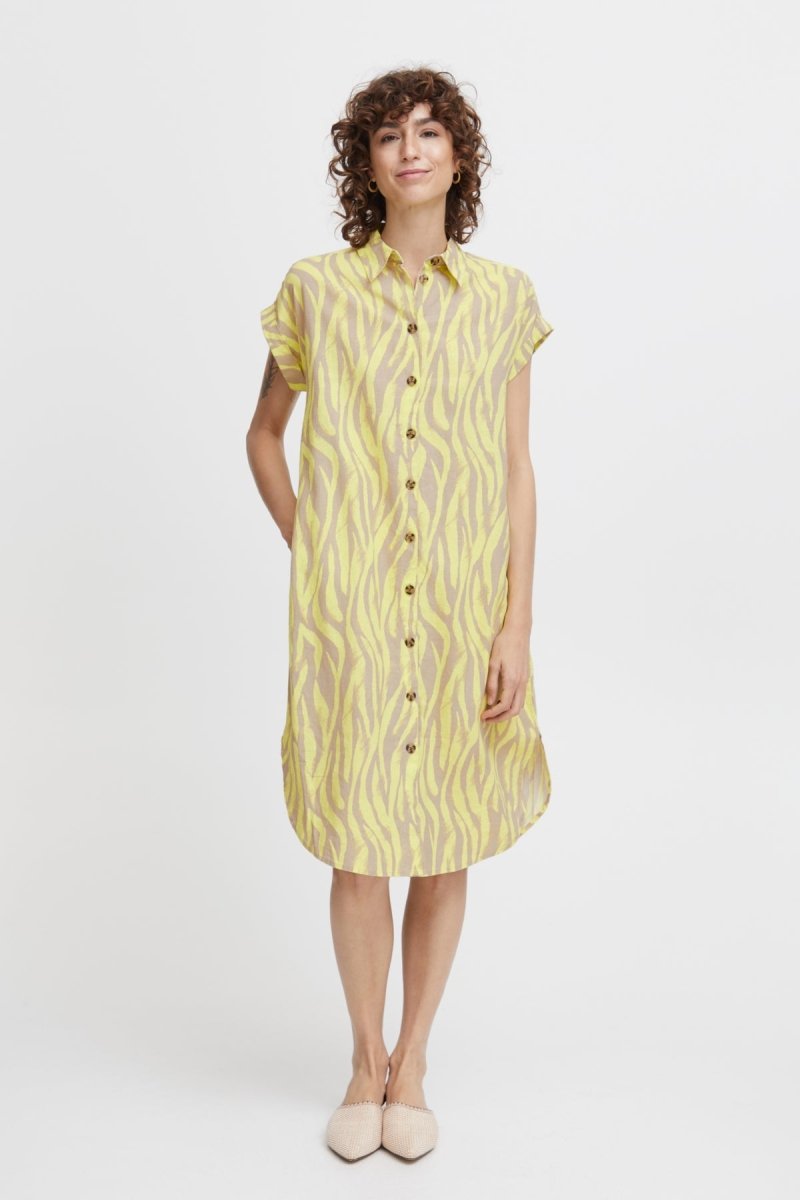 50% Byfalakka Ss Shirt Dress van b.young – Jurken voor dames | Meisjes Brugge