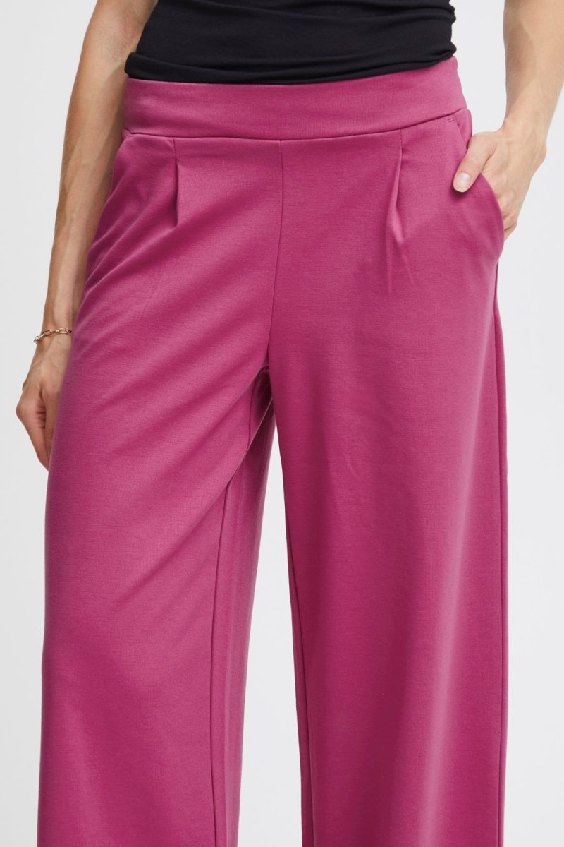 Broeken - 40% Ihkate Sus Long Wide Pants 2 aw23 van Ichi