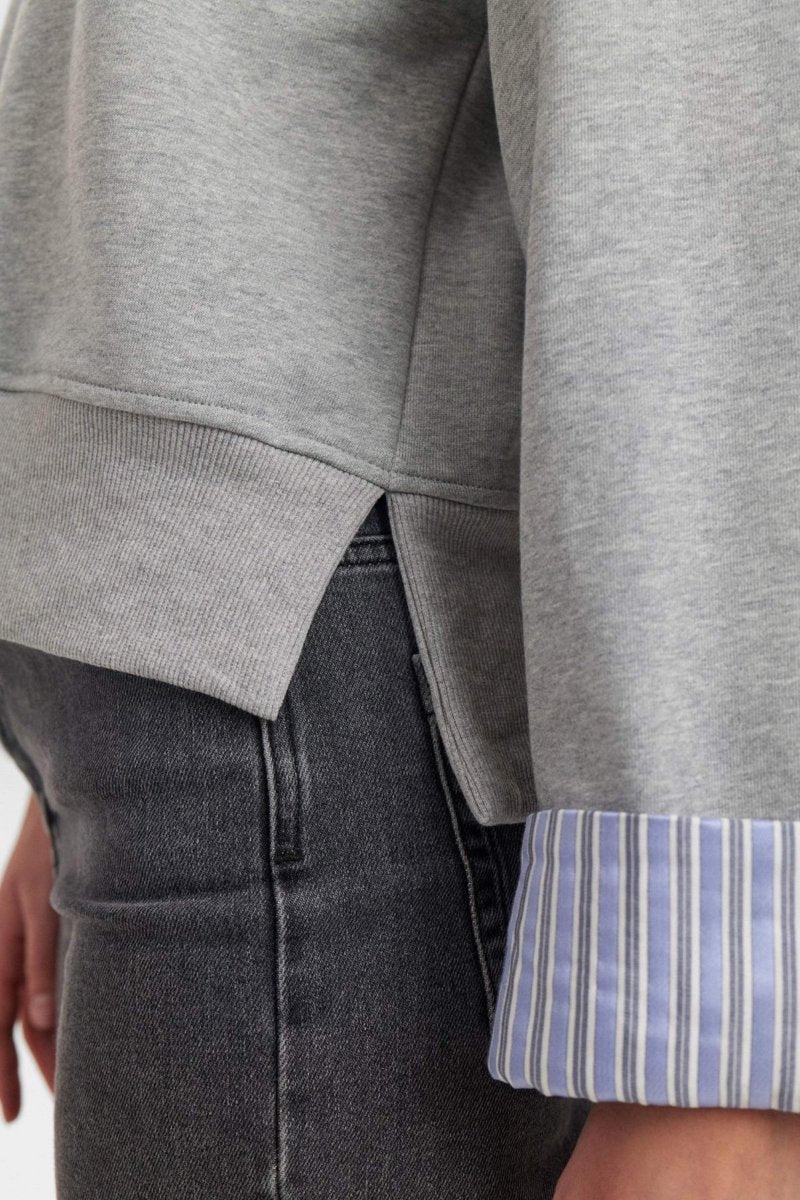 Grey Morn Sweaters - 40% Nuzari Sweat van Numph