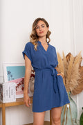 Jurken - Veronica V-neck short dress van Kilky