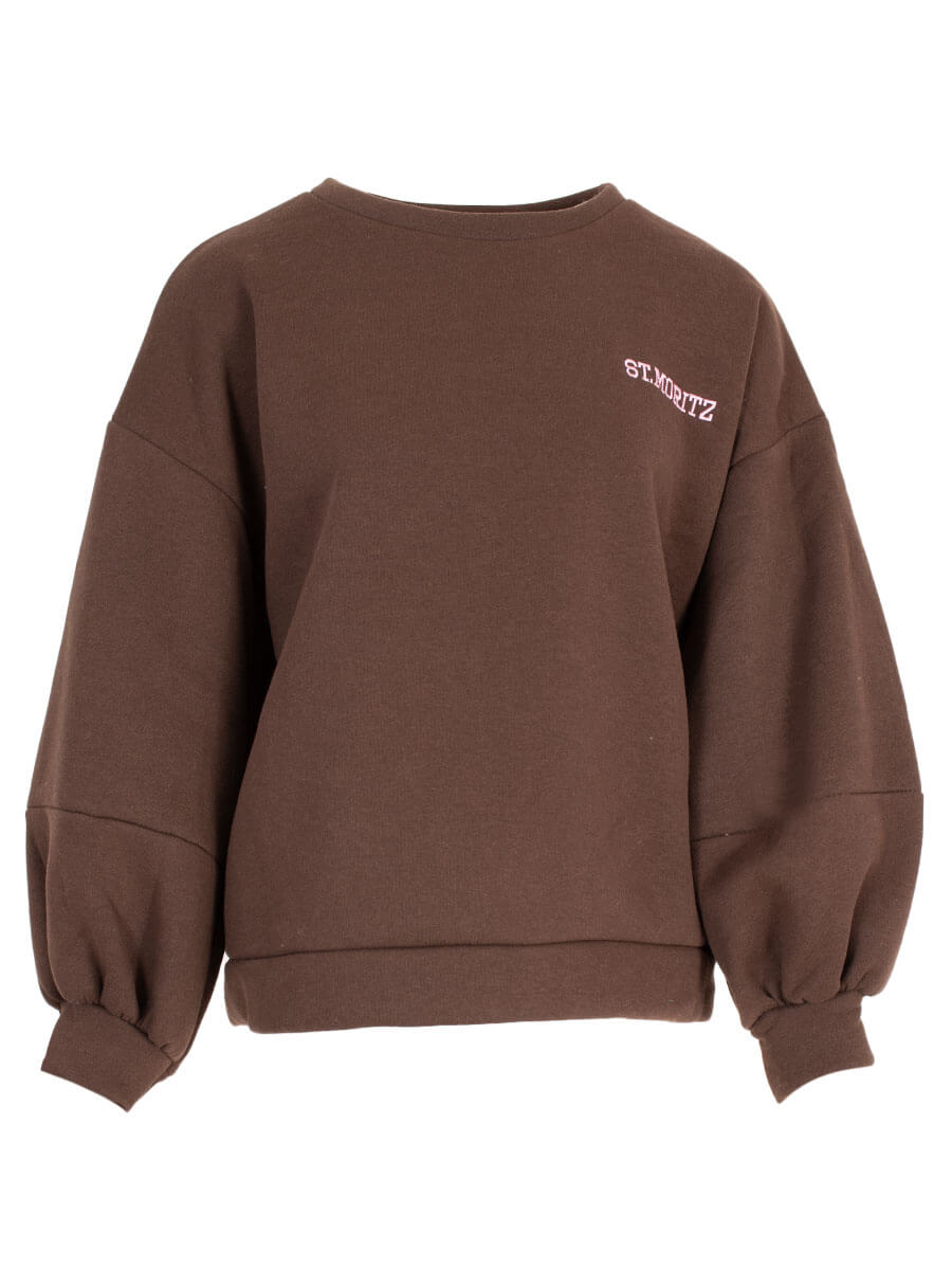 dark brown One Size Sweaterss - 4280 St Moritz Sweat van Azzurro