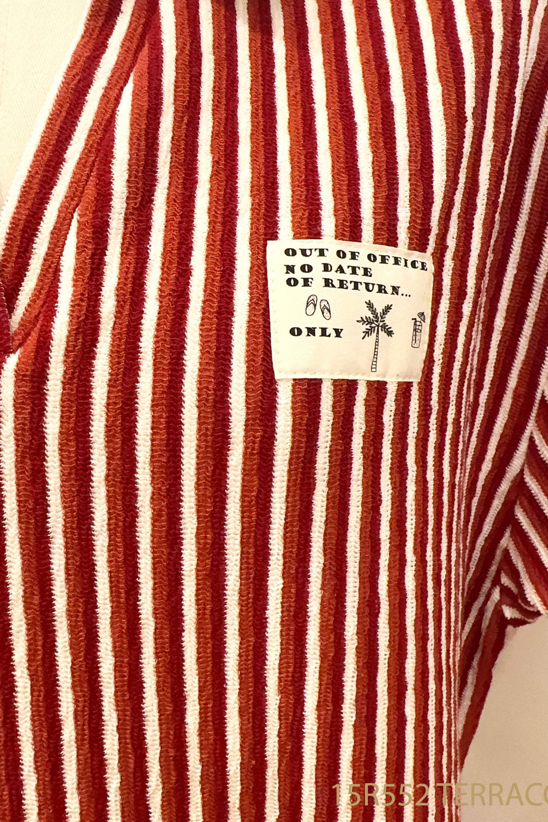 terracotta stripes Jurken - Out of office dress van Meisjes