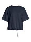 Navy Blazer Tops - Visandy 2/4 String Sweat Top van Vila