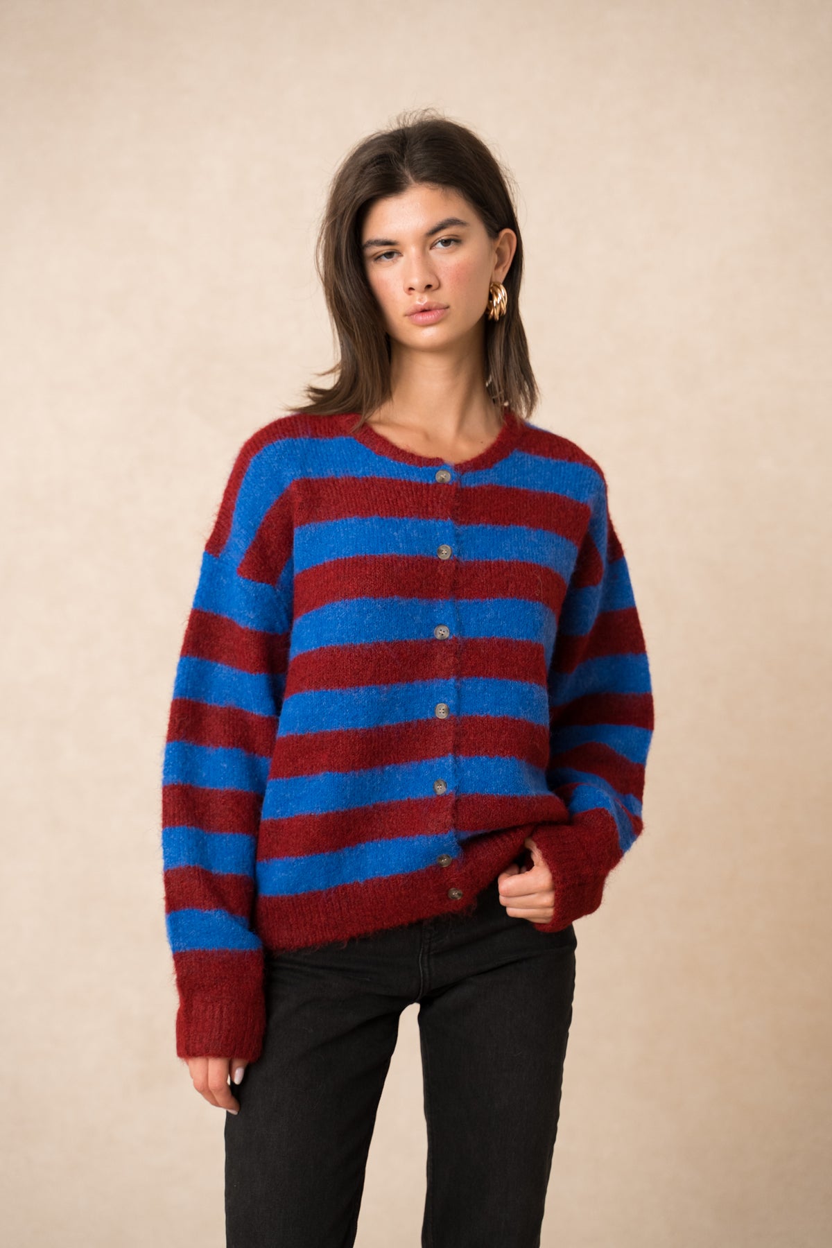 Bira striped cardigan
