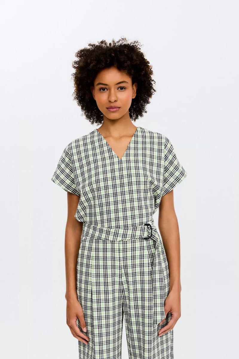 50 % Saba Geruite Top - koop Tops van CKS bij Meisjes Brugge