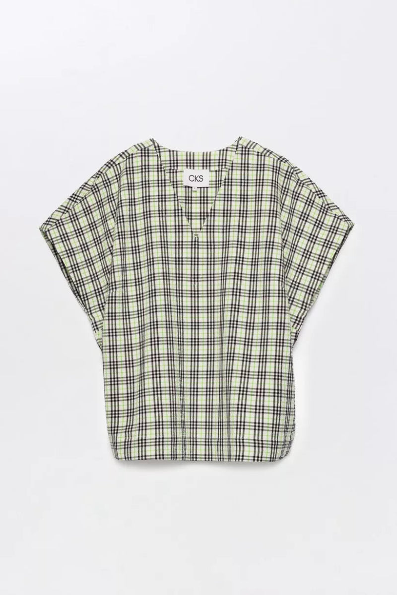 50 % Saba Geruite Top - koop Tops van CKS bij Meisjes Brugge