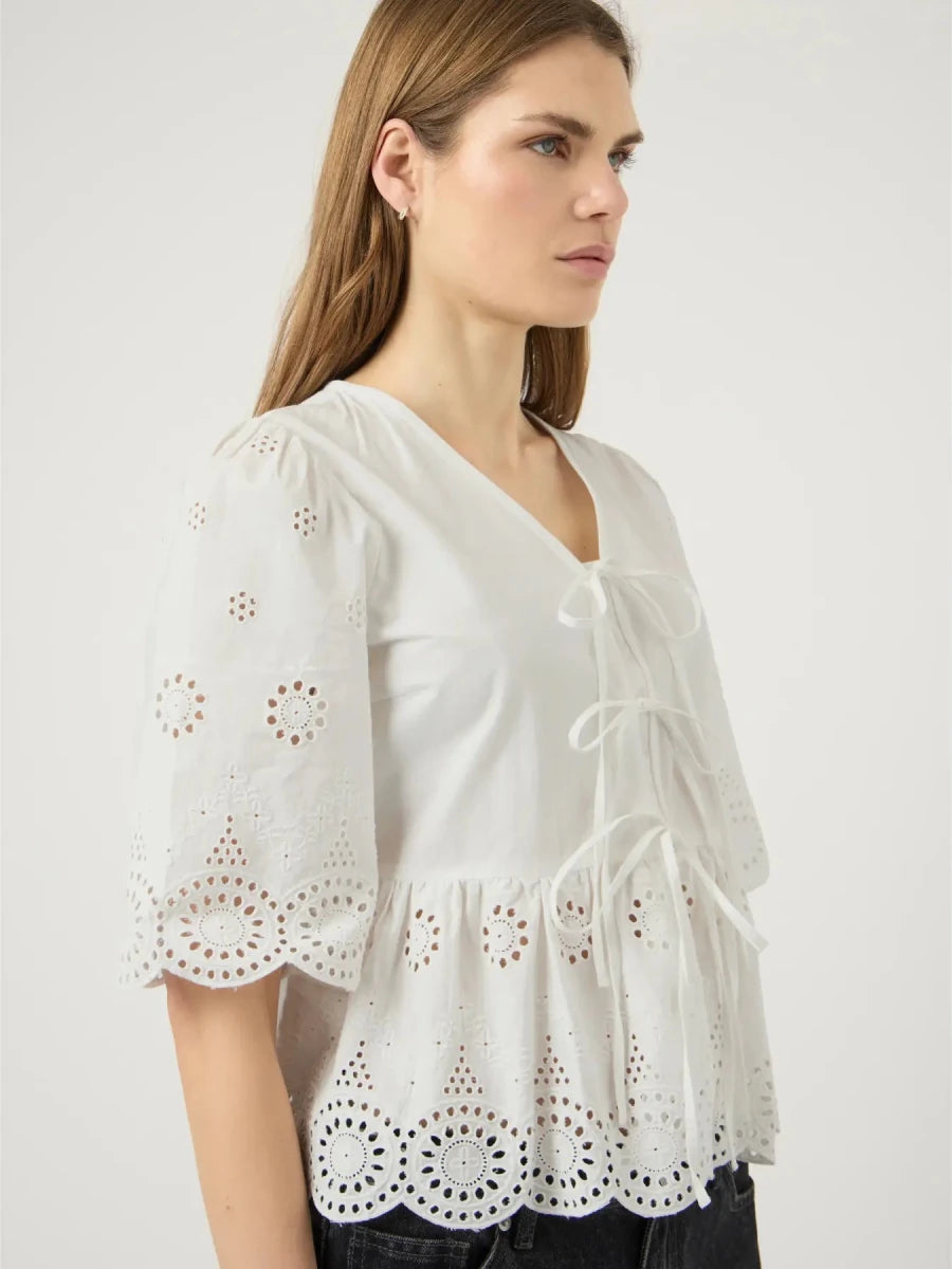 50% Yascornelia 2/4 Tie Top S. Noos van Y.A.S – Tops voor dames | Meisjes Brugge