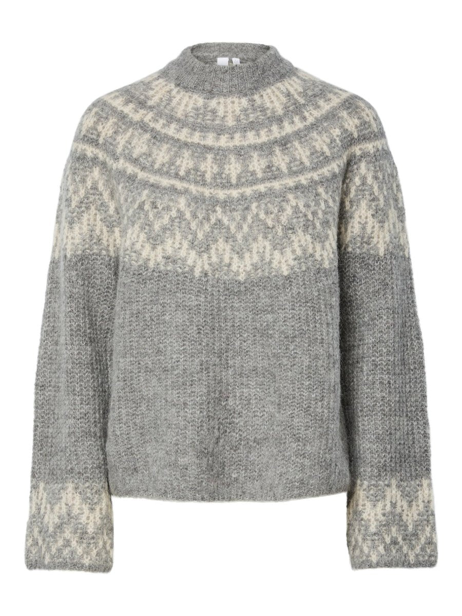 Pulls - 50% Yasliri Ls Wool Blend Knit Pullover van Y.A.S