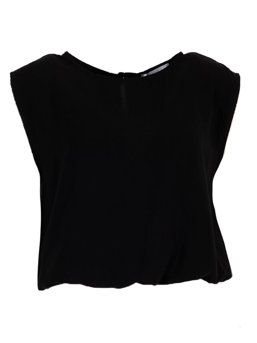 zwart One Size Tops - Sleeveless summer balloon top van Azzurro