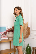 Jurken - Veja V-neck cotton dress van Kilky