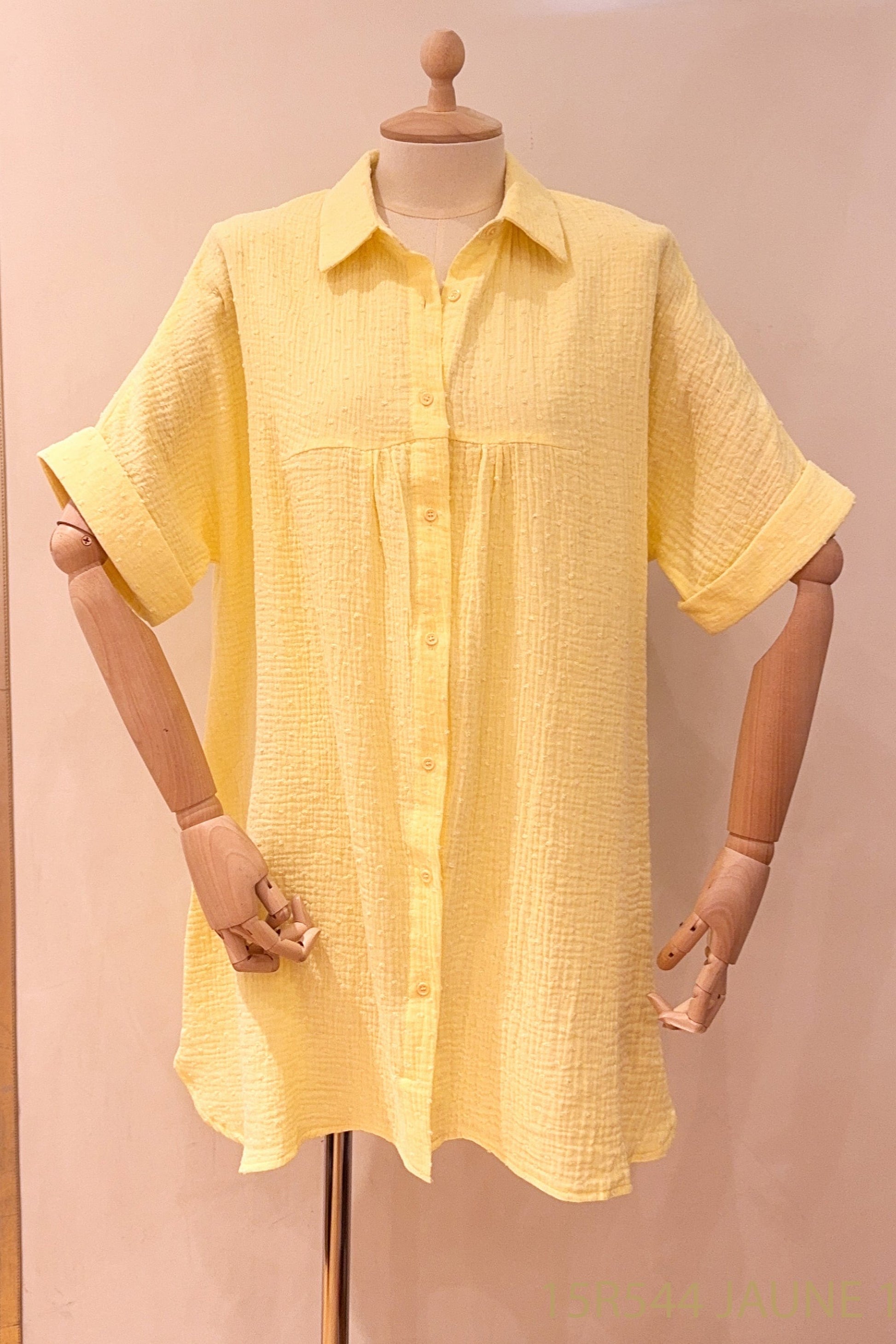 jaune Jurken - Sarah Tetra dress van Season