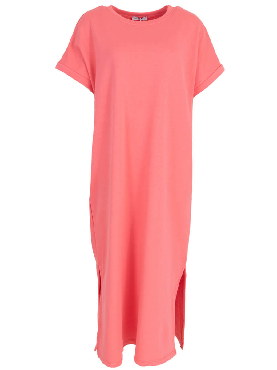 Koraal One Size Jurken - Sweater Dress with slit van Meisjes