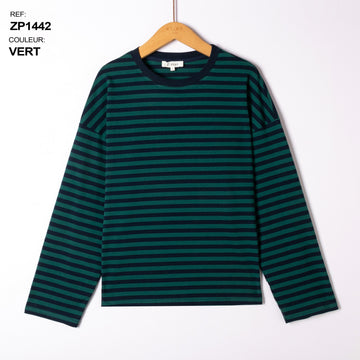 zp1442 contrast border longsleeve