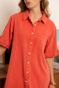 Jurken - Button cotton dress van Kilky