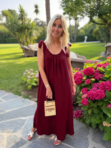 Strap high summer dress