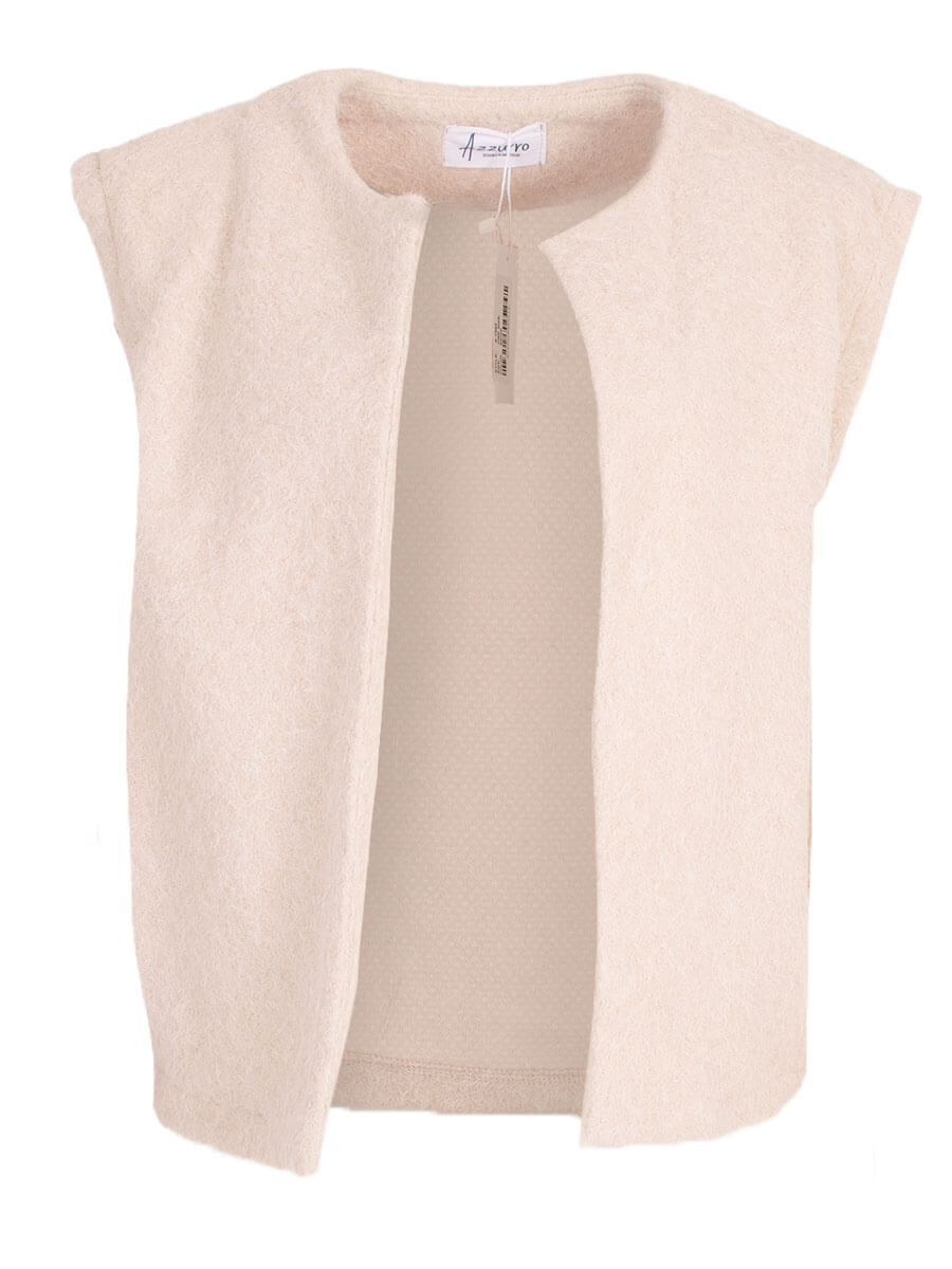 beige One Size Jassen - 7560 Debardeur van Azzurro