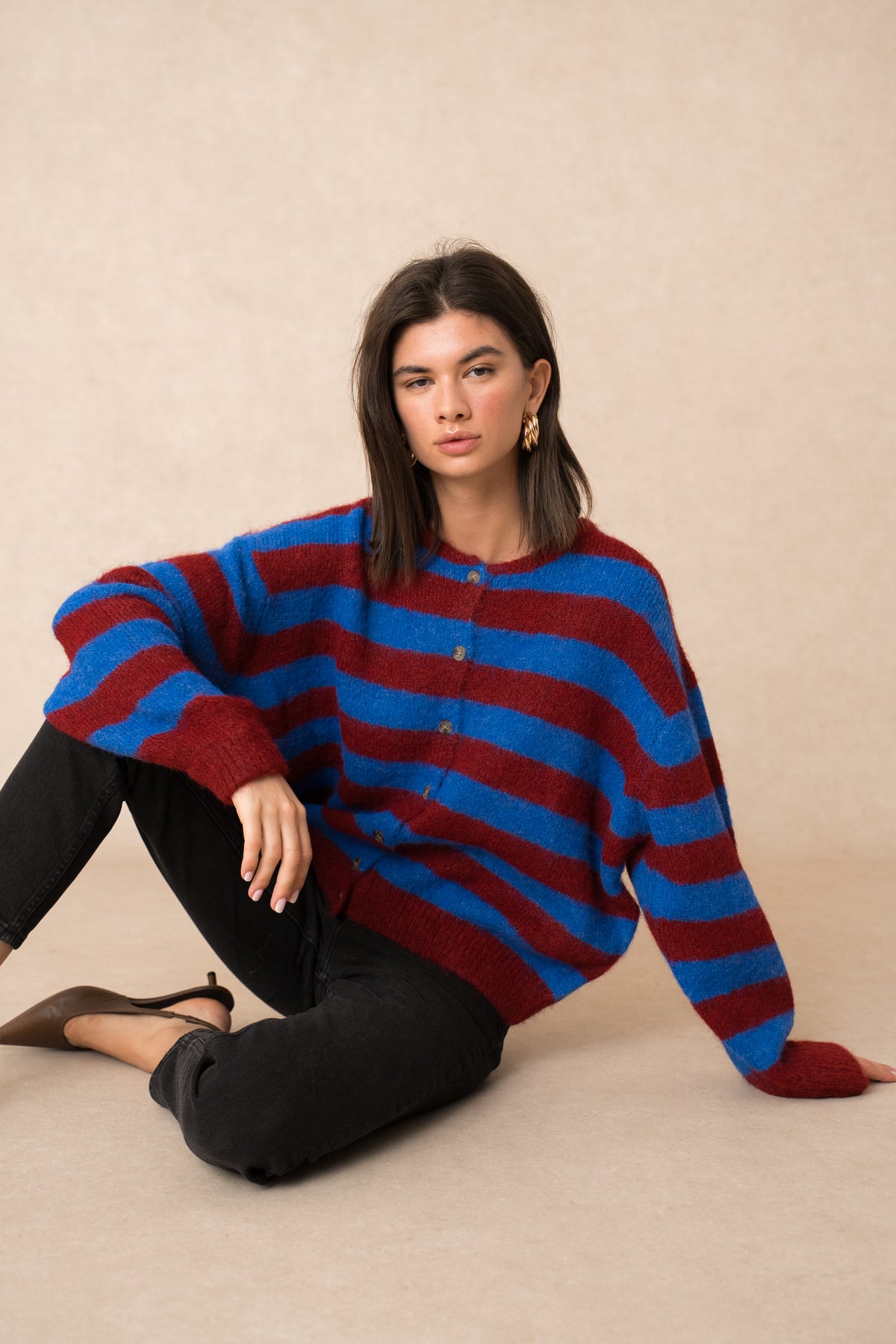 Bira striped cardigan