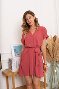 Jurken - Veronica V-neck short dress van Kilky
