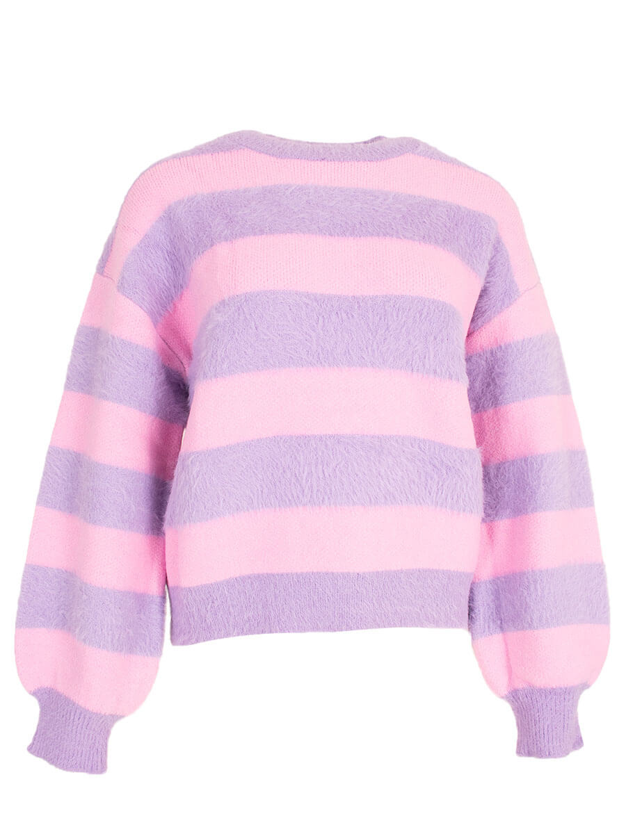 lilac pink One Size Pulls - 89417 striped pull van Azzurro