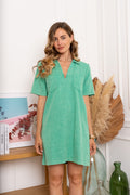 Jurken - Veja V-neck cotton dress van Kilky