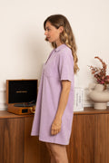 Jurken - Veja V-neck cotton dress van Kilky