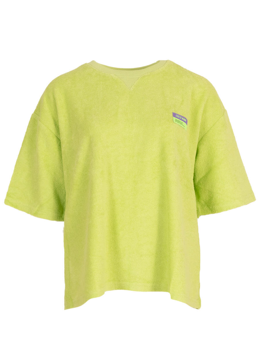 Lime One Size Tops - Short sleeve Terry Top van Meisjes