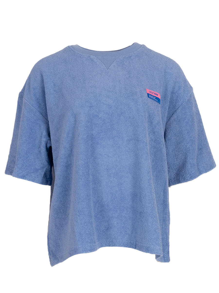 jeansblauw One Size Tops - Short sleeve Terry Top van Meisjes