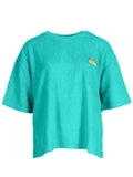 Turquoise One Size Tops - Short sleeve Terry Top van Meisjes