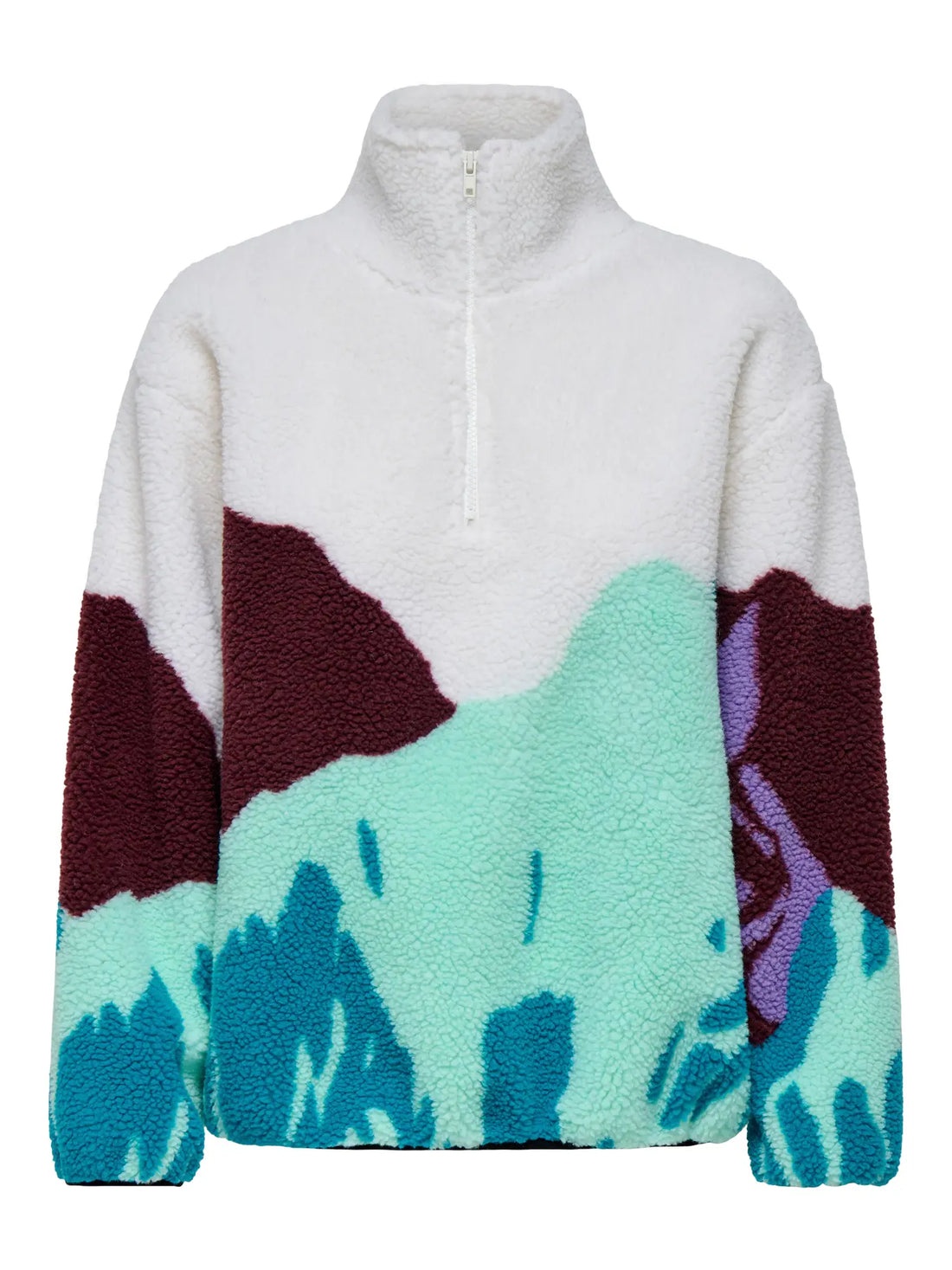 Cloud dancer Pulls - Onlaspen L/S O-Neck Teddy Pull van Only