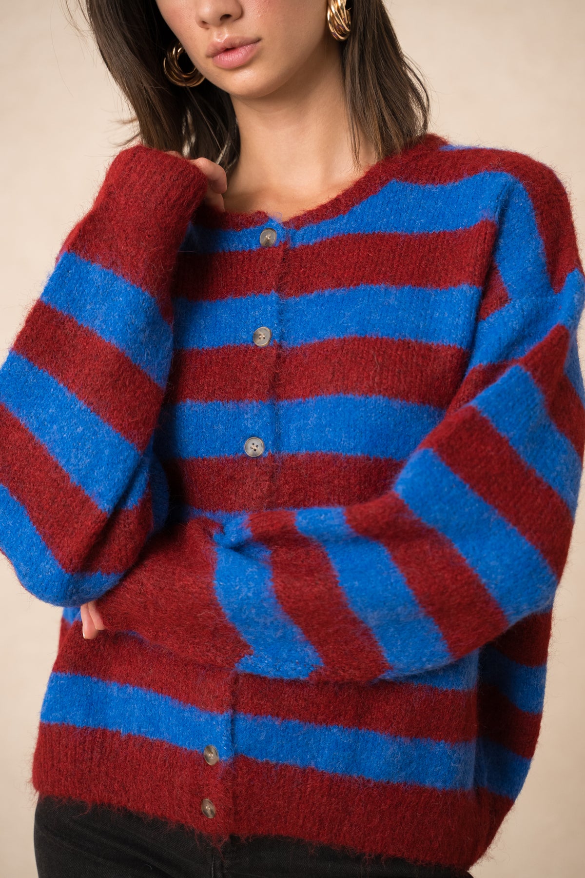 Bira striped cardigan