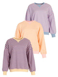 Sweaters - Striped colourblock Sweater van Meisjes