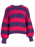 purple fushia one size Pulls - Striped contrast pull van Meisjes
