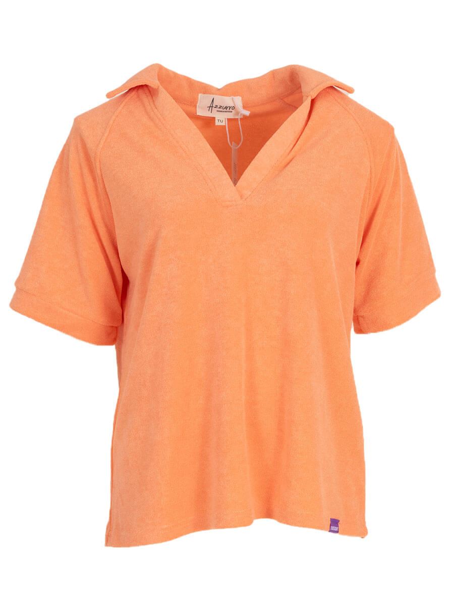 Tops - Badstof polo van Meisjes