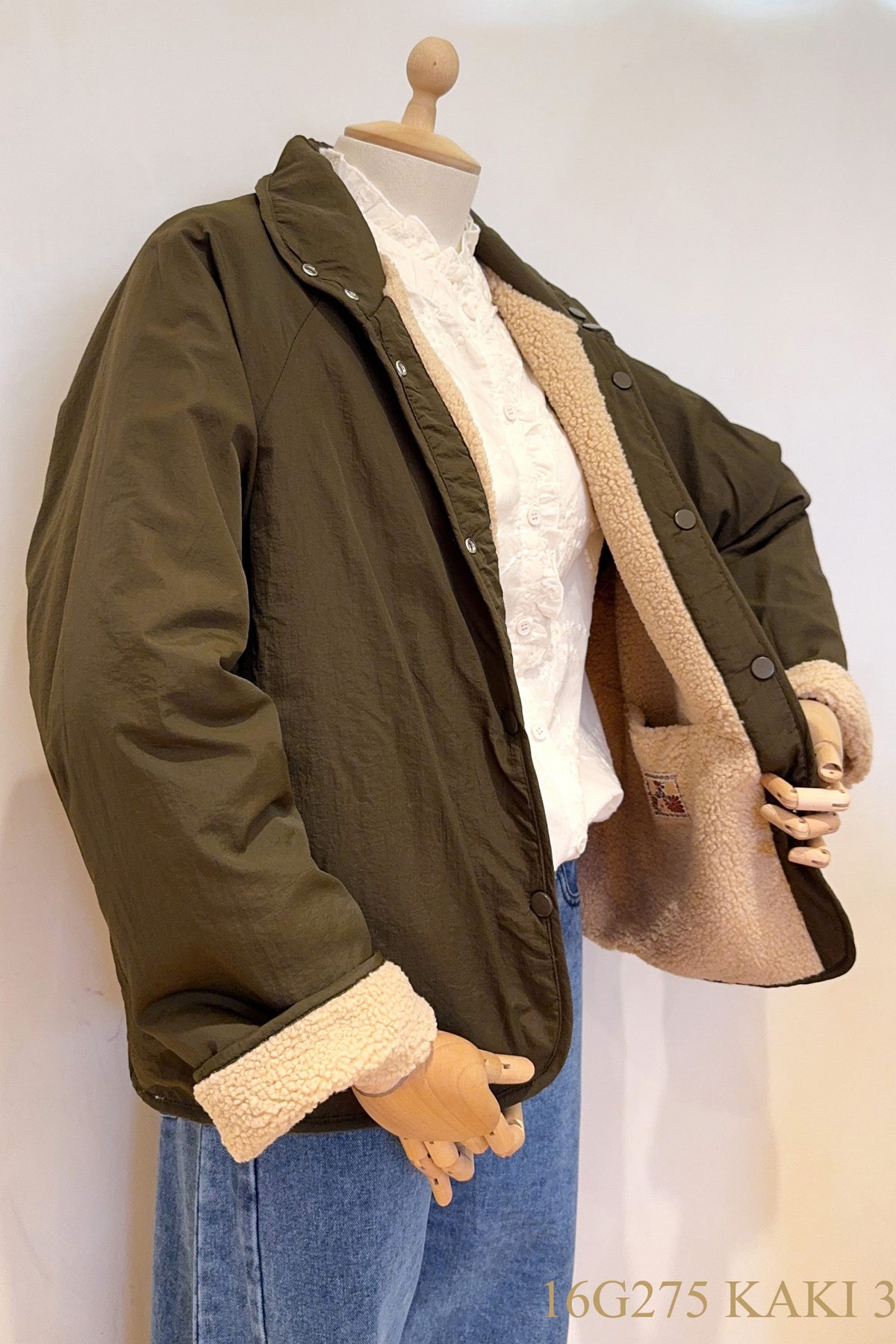 Reversible teddy coat