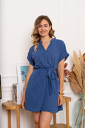 Jurken - Veronica V-neck short dress van Kilky